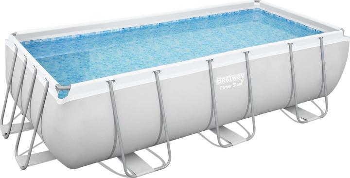Produktbild Bestway Power Steel Frame Pool Set mit Filterpumpe 404 x 201 x 100 cm (404 x 201 x 100 cm)