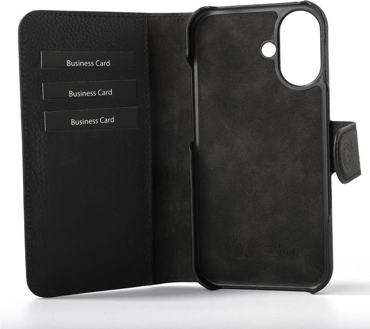 Produktbild Mike Galeli Book-Cover Echtleder Joss black (Apple iPhone 16)