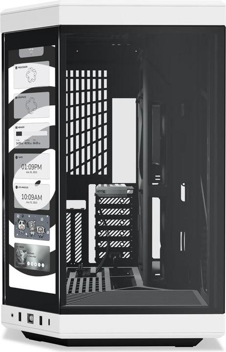 Produktbild Hyte Y70 Touch White (mATX, ITX, ATX, E-ATX)