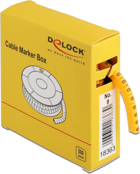 Immagine prodotto Delock Marcatura del cavo n. 9, giallo 500 pezzi
