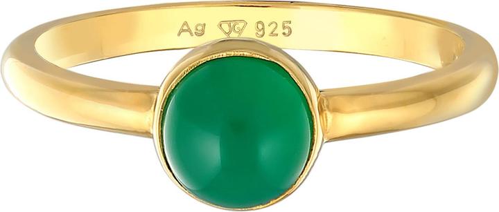 Produktbild Elli PREMIUM Ring Achat Edelstein Solitär 925 Silber rhodiniert (52, 925 Silber)