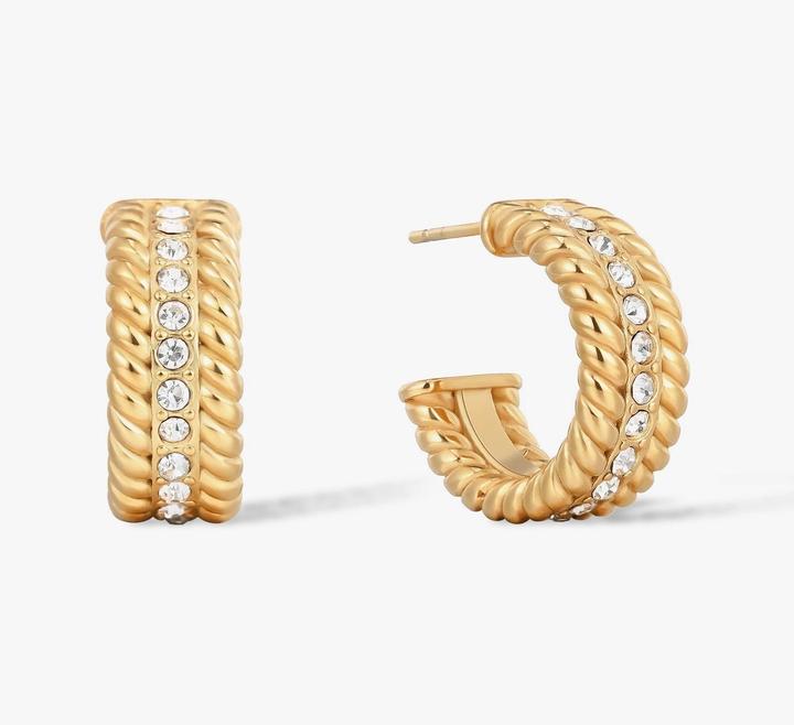 Image du produit Sensora Jewelry Boucles d'oreilles Pavé Hoops (Acier inoxydable)