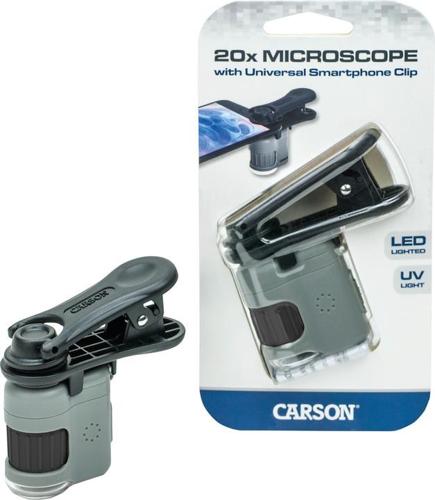 Actual product image Carson Microscope avec LED MicroMiniHookUp