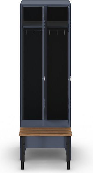 Actual product image Wolf Clothes locker with bench in front (60 cm, 185 cm)