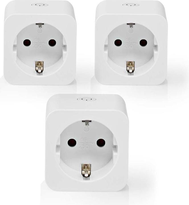 Nedis SmartLife Smart Stecker | Wi-Fi | Leistungsmesser | 3680 W | Type F (CEE 7/7) | 0 - 55 °C | An