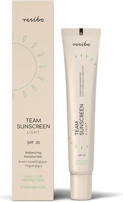 Actual product image Resibo Natural Balancing Face Cream Team Sunscreen Light SPF 30 Moisturizing Cream Tinted Face Sunsc (Sun cream face, SPF 30, 40 ml, 61 g)