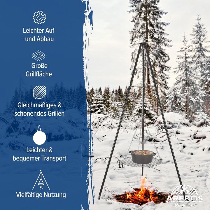 Produktbild Arebos BBQ Schwenkgrill (90 cm)