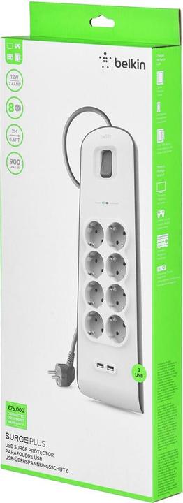 Produktbild Belkin BSV804VF2M (8 x, 2 m)