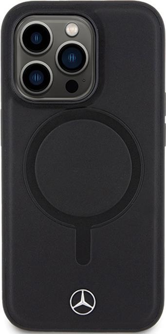 Actual product image Mercedes MEHMP14L23RCMK iPhone 14 Pro 6.1" czarny/black hardcase Smooth Leather MagSafe (Apple iPhone 14 Pro)