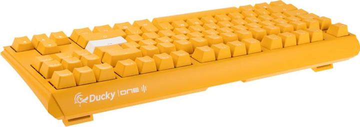 Produktbild Ducky One 3 Yellow TKL Gaming Tastatur, RGB LED - MX-Blue (US) (US, Kabelgebunden)