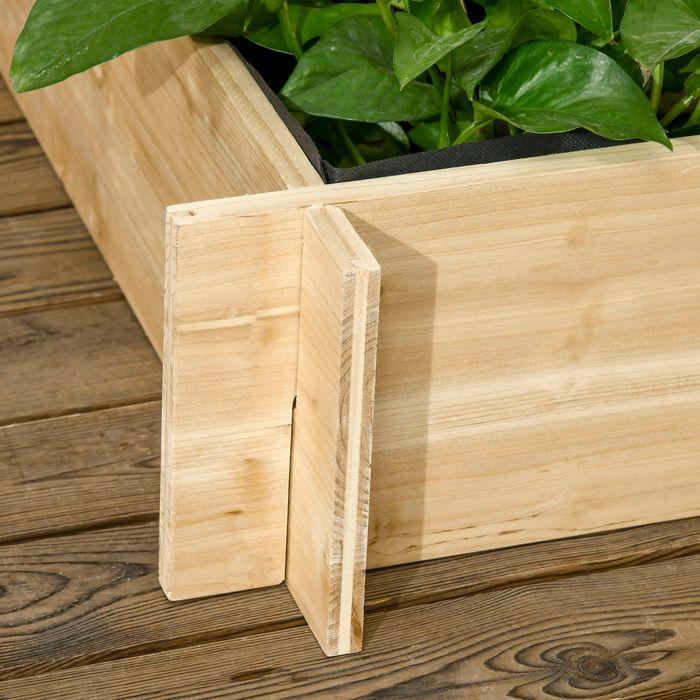 Produktbild Swisshandel24 3-stufiges Hochbeet mit Rankgitter, Pflanzkasten aus Holz, Outdoor Blumenkasten, für Gemüse, Blumen