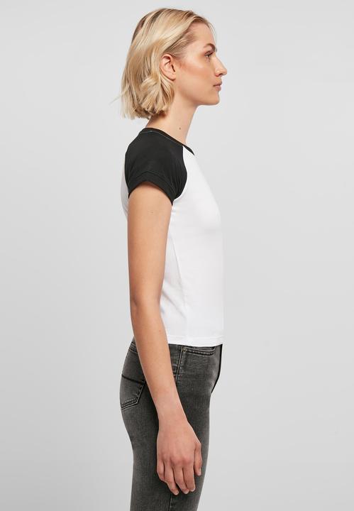 Image du produit Urban Classics Tee-shirt de base-ball rétro pour femmes Organic Stretch Short (4XL)