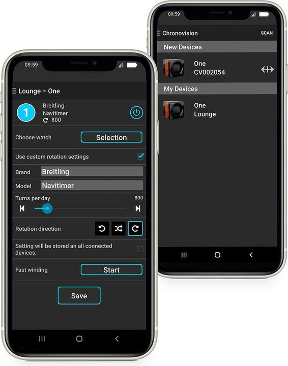 Produktbild Chronovision One Bluetooth Carbon Schwarz Seidenmatt (1 x)
