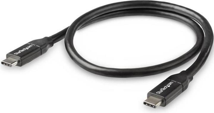 Produktbild StarTech USB-C auf USB-C Kabel mit 5A Power Delivery - St/St - 50cm - USB 2.0 - USB-IF zertifiziert - USB... (0.50 m, USB 2.0, 5 W)