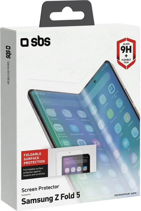 Actual product image SBS Glass screen protector full cover for Samsung Z Fold 5 (1 Piece, Samsung Galaxy Z Fold5)