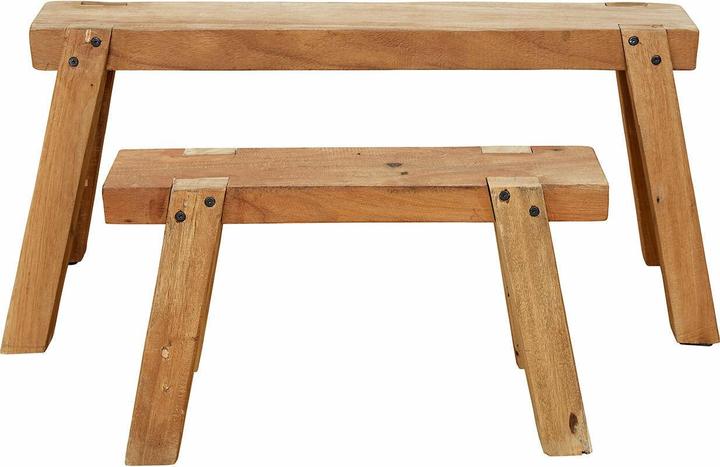 Produktbild Loberon Bank 2er Set Gravinard braun