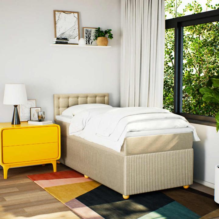 Image du produit VidaXL Bo x lit de saut avec matelas 80 x 200 cm Tissu (80 x 200 cm)