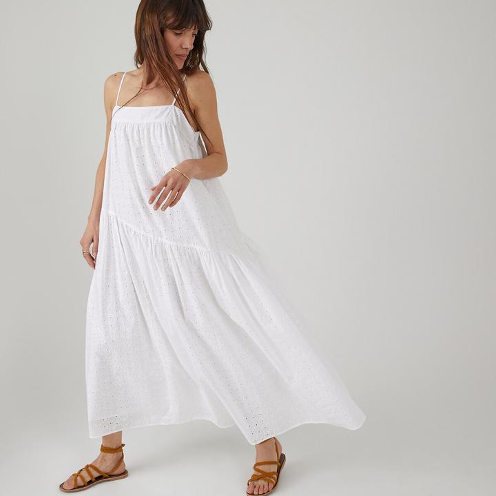 Produktbild La Redoute Collections Langes Kleid mit schmalen Trägern (32)