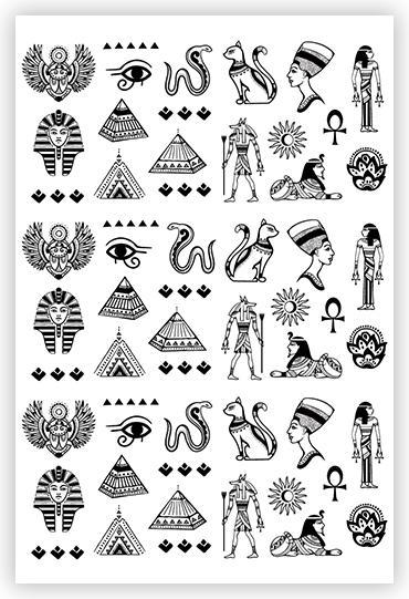 Produktbild BrillBird Nagelsticker Egypt