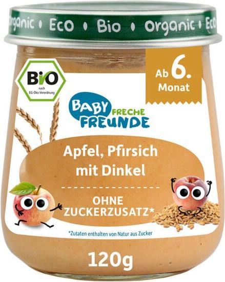 Produktbild Freche Freunde Pfirs. Apfel Dink 6M (212 g)