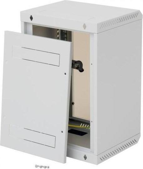 Immagine prodotto Triton 10" Wandschrank einteilig 4HE300mm, Glastür, schwarz (4 HE, Portapacchi da 10 pollici)