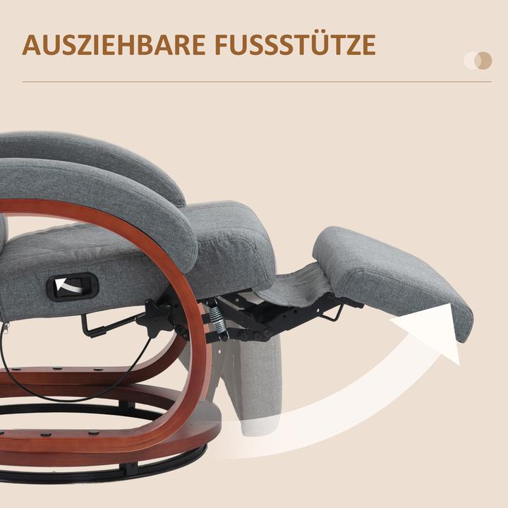Image du produit Homcom Relaxsessel Polyester Grau