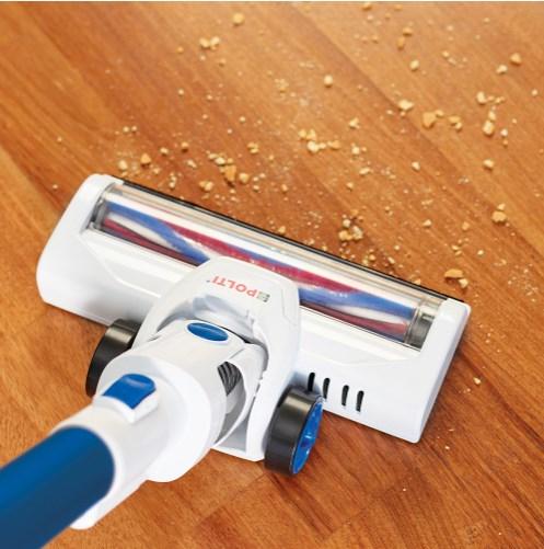 Image du produit Polti PBEU0118 FORZASPIRA SLIM SR90B PLUS Aspirateur électrique rechargeable, Bleu/Blanc