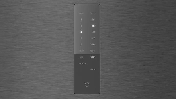 Actual product image Siemens iQ300, Free-standing fridge-freezer combination with bottom freezer compartment, 186 x 60 cm (321 l)