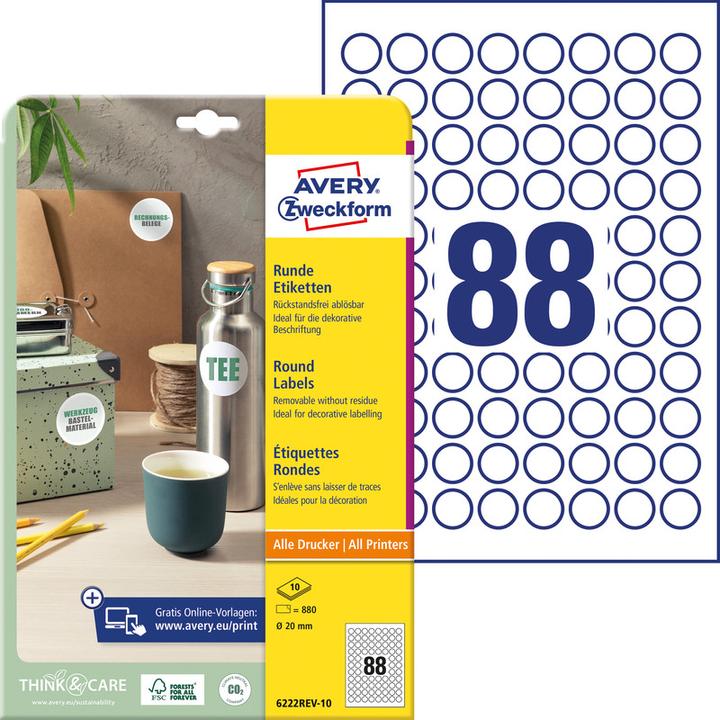 Produktbild Avery Kennzeichnungsetiketten