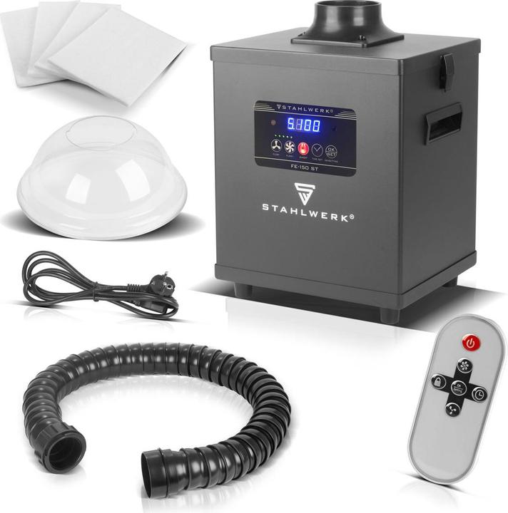 Produktbild Stahlwerk Rauchabsaugung FE-150 ST mit 3-fach-Filter und 150 W Absauganlage (Absauganlage)