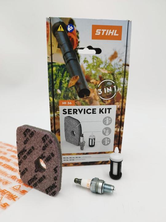 Image du produit Stihl Kit de maintenance 36 BG 56, BG 66, BG 86, SH 56, SH 86 42410074100 Filtre, bougie d'allumage (Aspirateur + souffleur de feuilles, Pièces de rechange pour machines de jardinage)