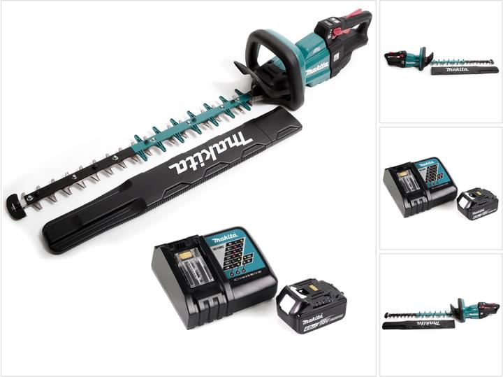 Productafbeelding Makita DUH 601 RG1 snoerloze heggenschaar 18V 60cm borstelloos + 1x accu 6.0Ah + lader (Draadloze heggenschaar)