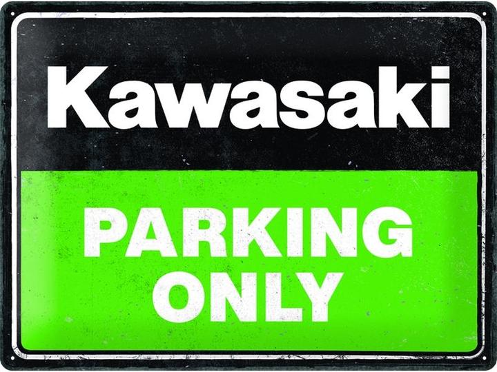 Actual product image Nostalgic-Art Merchandising Kawasaki sign 30 cm x 40 cm, metal (40 x 30 x 30 cm)