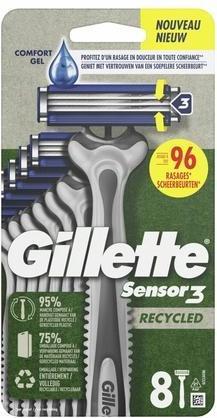 Actual product image Gillette Sensor3 Recycled Disposable Razor Blades