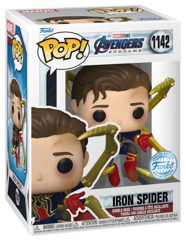 Actual product image Funko Pop! Marvel: Avengers Endgame - Iron Spider (Unmasked Spider-Man) (Special Edition) #1142 Bobb