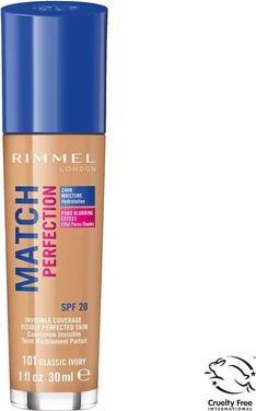 Actual product image Rimmel London Match Perfection SPF20 (101 Classic Ivory)