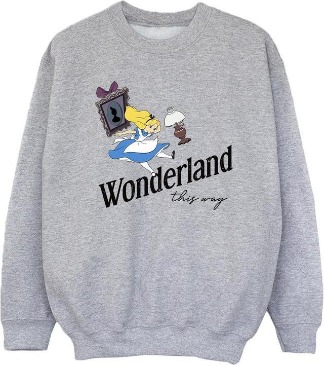 Disney Alice In Wonderland This Way Sweatshirt Mädchen (140, 146)