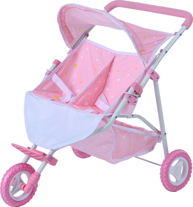 Produktbild Teamson Olivia's Little World Doppel Twin Puppen Kinderwagen Puppenwagen Rosa OL-00012