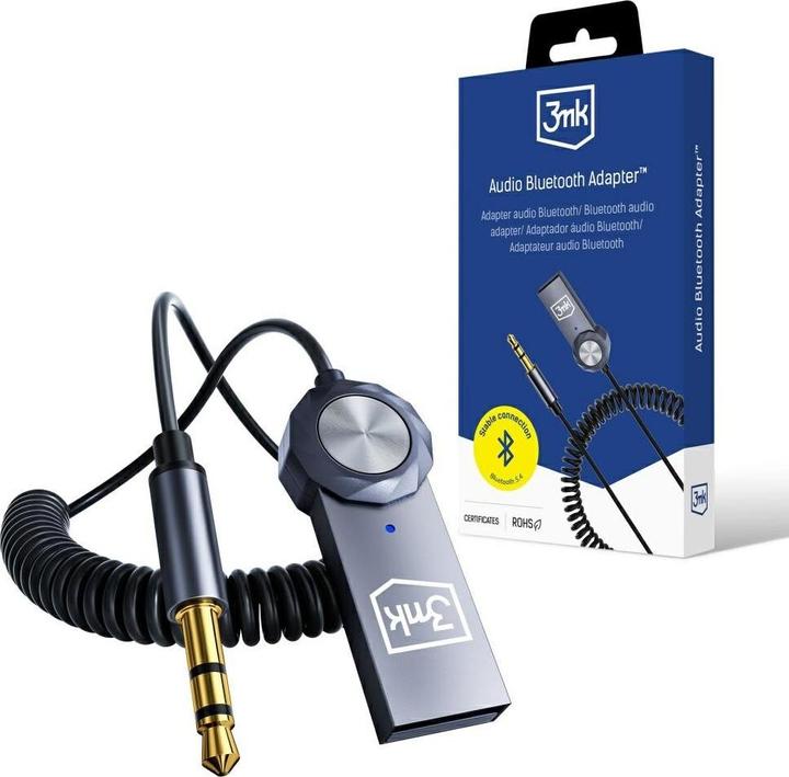 Actual product image 3MK Bezprzewodowy adapter audio Audio Bluetooth Adapter Jack 3.5mm 2w1