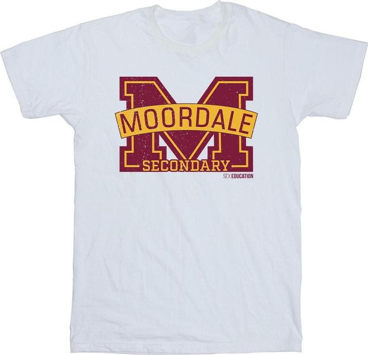 Netflix Sex Education Moordale Cracked M Logo 2 TShirt (S)