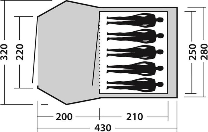 Actual product image Easy Camp Blizzard 500 (Tunnel tent, 11.60 kg, 5 persons)
