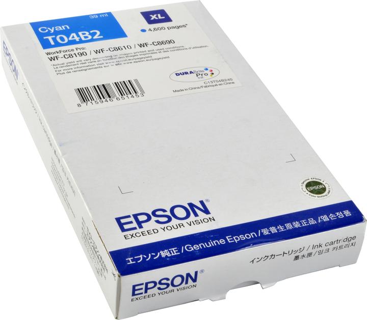 Actual product image Epson Ink Cartridge XL Cyan T04b2 (C)