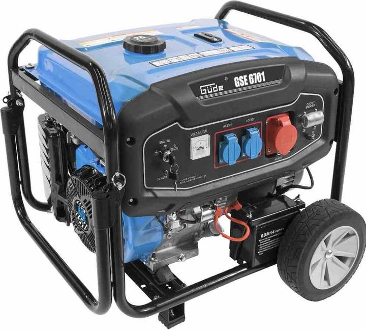Produktbild Güde Stromerzeuger GSE 6701 RS 4-Takt 9 kW,25L (12,2PS) (5500 W, 25 l)