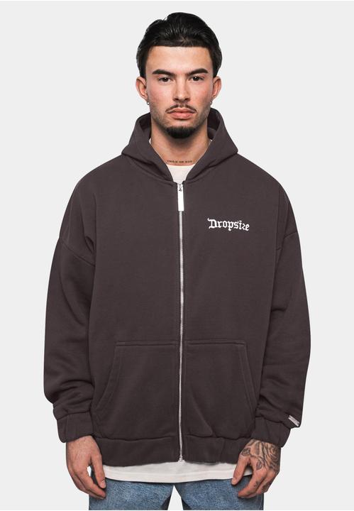 Immagine prodotto Dropsize Felpa con cappuccio oversize con zip vuota super pesante - 124675 (XS)
