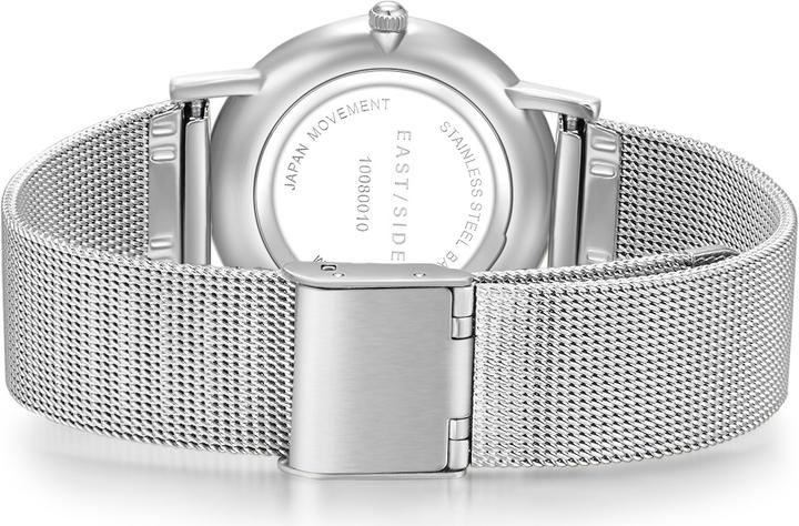 Immagine prodotto Eastside Orologio al quarzo da donna Cassina in acciaio inossidabile argento - 9736 (Orologio da polso analogico, 33 mm)