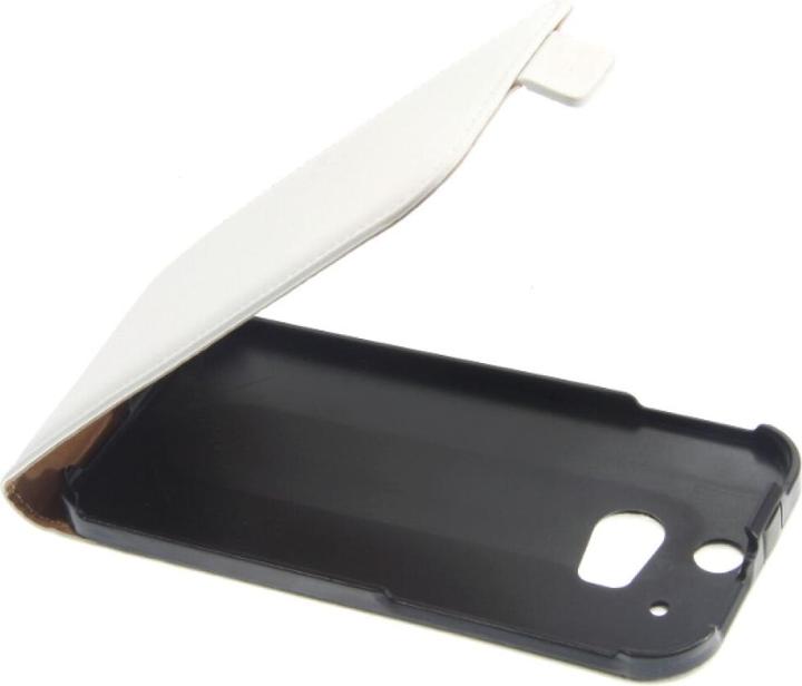 Actual product image OEM Slim Flip Case Leather HTC One M8 - White (HTC One (M8), HTC One M8s)