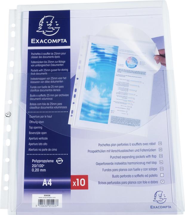 Actual product image Exacompta Show pocket kangaroo A4, transparent (A4, 10 x)