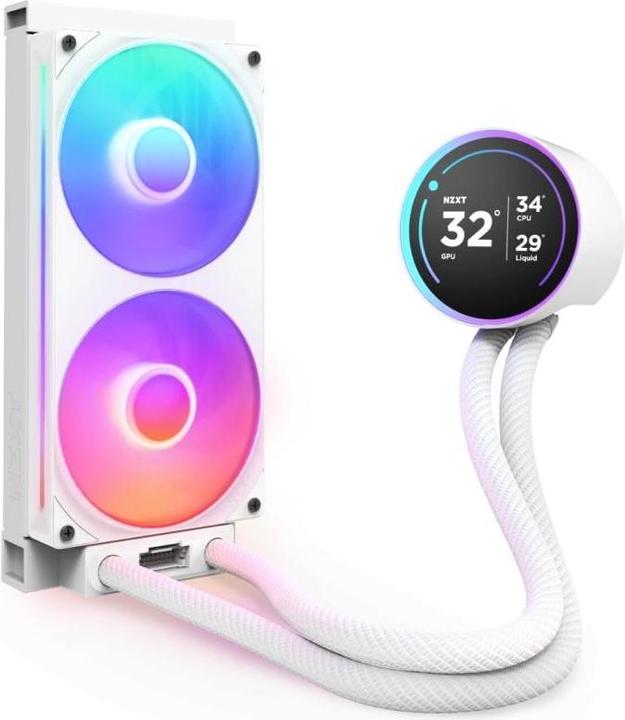 Produktbild NZXT KRAKEN Elite V2 240 RGB Wakï¿½ Display White RL-KR24E-W2