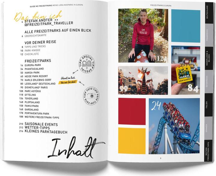 Produktbild GuideMe Travel Book Die 30 besten Freizeitparks Europas – Reiseführer (Deutsch, Stefan Andter, 2022)