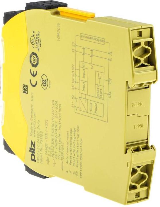 Produktbild Pilz GmbH & Co. KG Not-Aus-Schaltgerät 24VDC 2 n/o PNOZ s3 C#751103